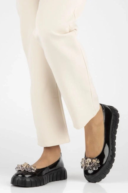 Leather shoes Filippo DP4682/24 BK black