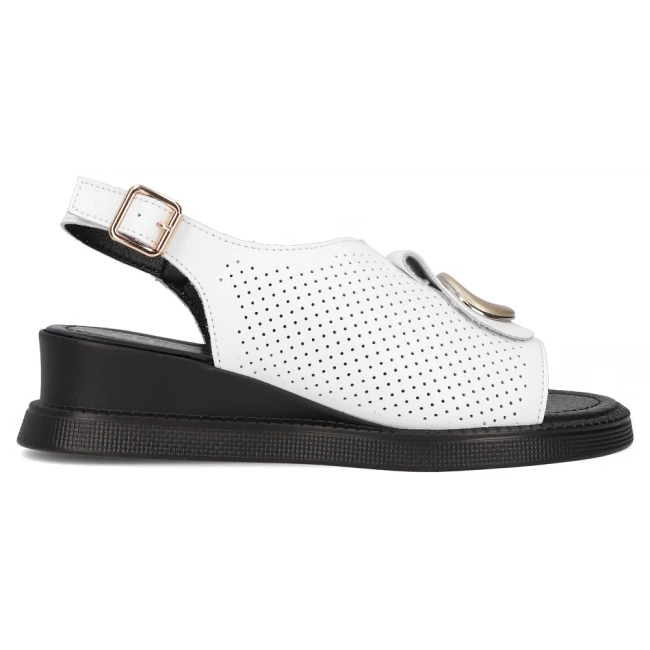 Leather sandals Filippo DS6873/25 WH white