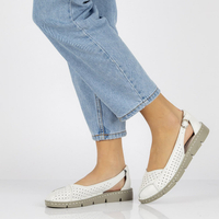 Leather shoes Filippo DP091/20 WH white