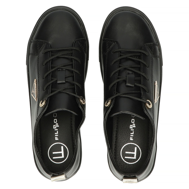Leather shoes Filippo DP3533/23 BK black