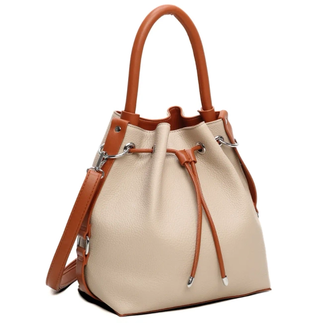 Khaki shoulderbag city bucket
