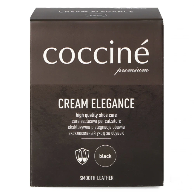Coccine cream elegance shoe cream 50 ml black