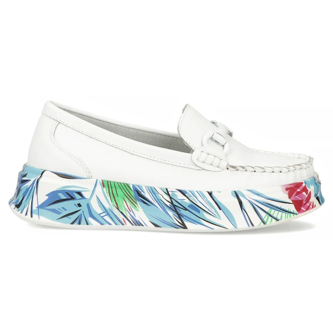 Leather shoes Filippo DP6703/25 WH white