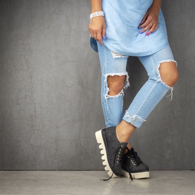 Półbuty Vinceza R15-D-P-687/580 BK Black