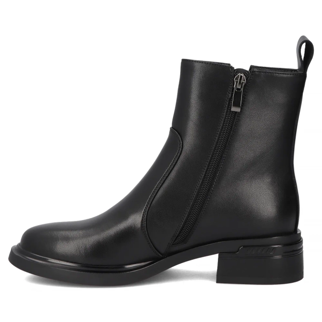 Leather ankle boots Filippo DBT7341/25 BK black
