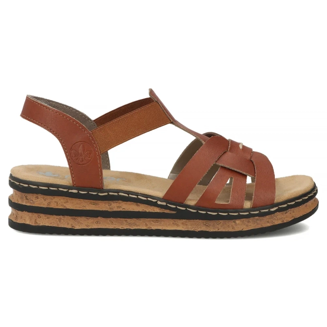 Sandals Rieker 62918-22 brown