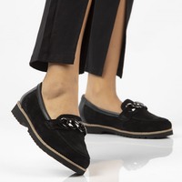 Leather shoes Filippo DP4134/22 BK black