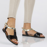 Sandały Filippo DS2099/22 BK czarne