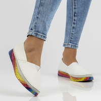 Leather shoes Filippo DP1213/23 WH white