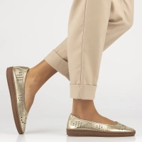 Leather ballerinas Filippo DP6831/25 GO gold