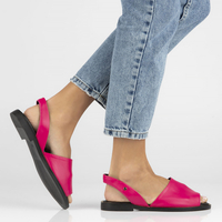 Leather sandals Filippo 40327 fuchsia