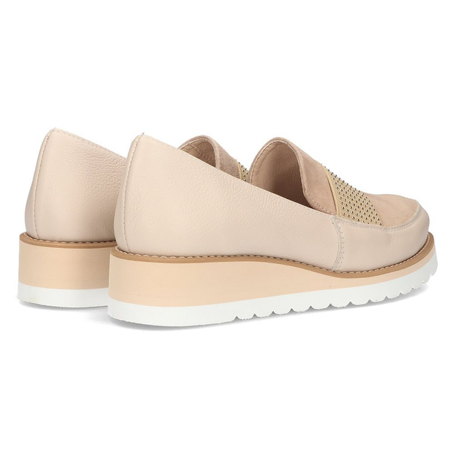 Leather shoes Filippo 091 beige