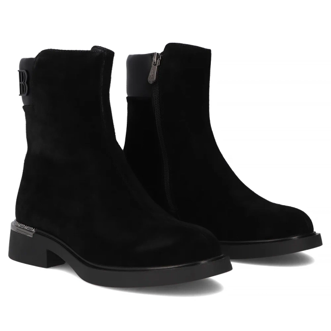 Leather ankle boots Filippo DBT7180/25 BK black