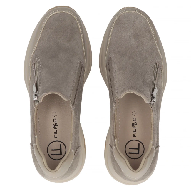 Leather shoes Filippo DP6473/24 BE beige