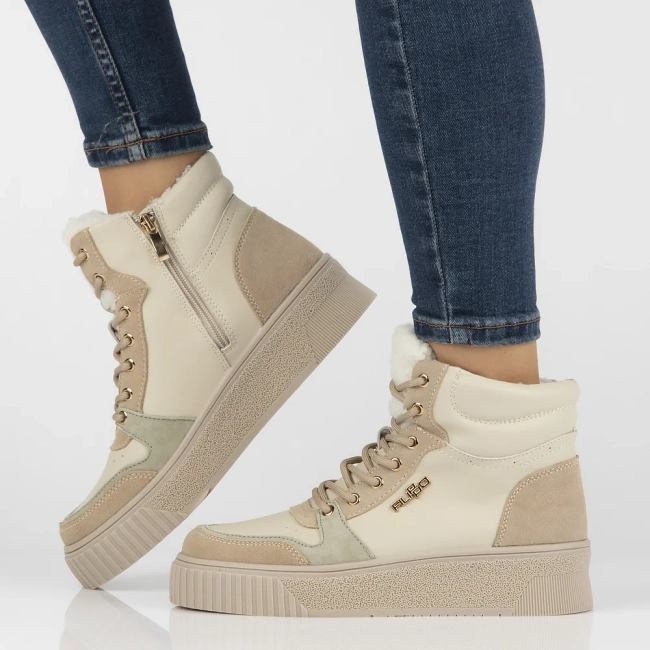 Leather ankle boots DBT6461/24 BE beige