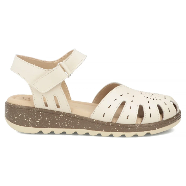 Leather sandals Filippo DS7649/26 BE beige