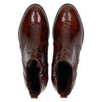 Leather ankle boots Filippo 437s brown kroko