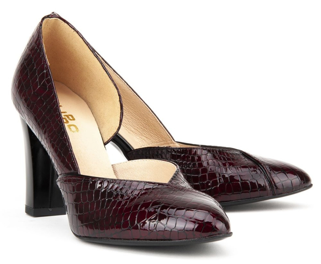 Pumps Filippo F280 Burgundy Crocodile