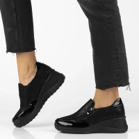 Leather shoes Filippo DP6473/25 BK PT black