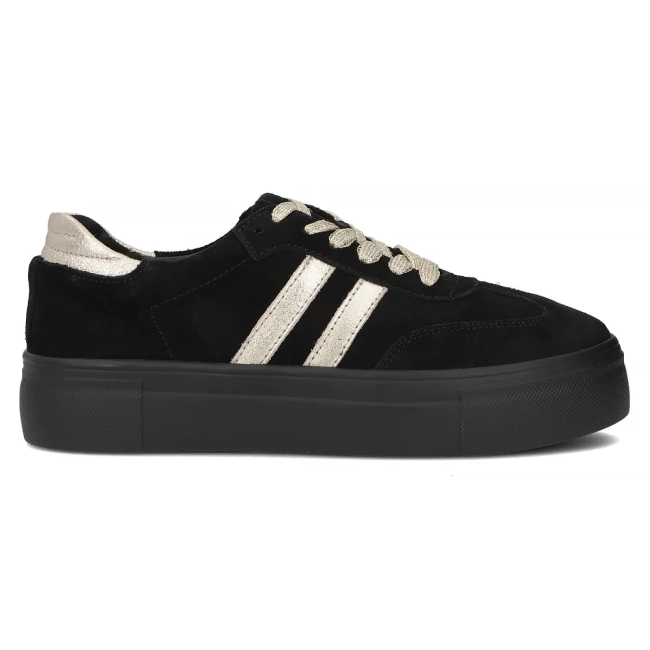 Leather sneakers Filippo DP6841/25 BK GO black