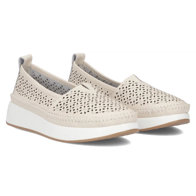 Leather shoes Filippo DP4555/25 BE beige