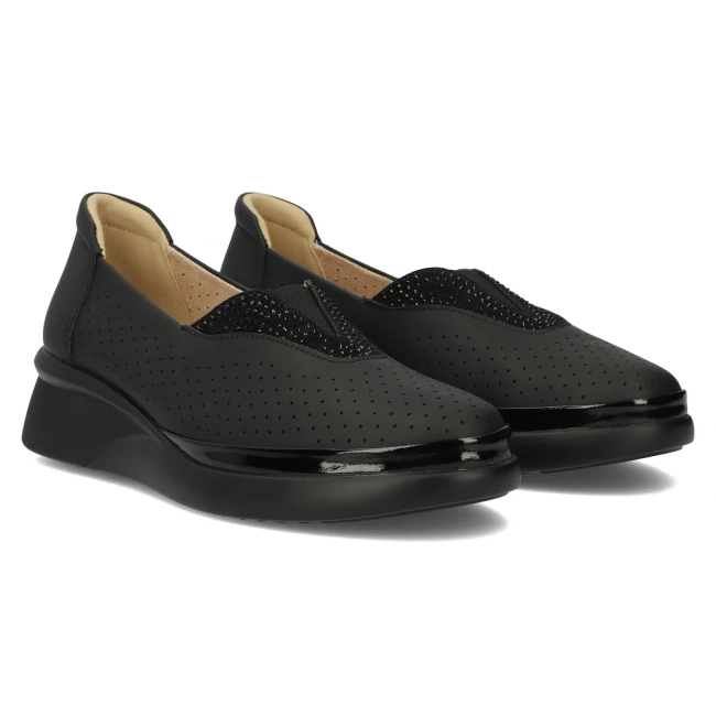 Leather shoes Filippo DP6208/24 BK black