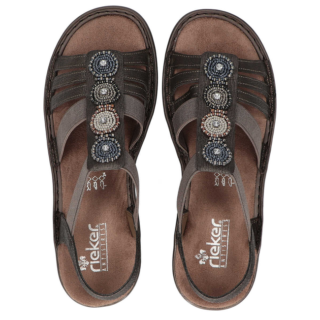 Sandals Rieker 608G9-45 Grey