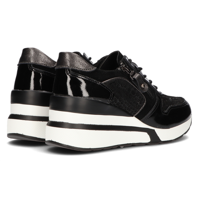 Skórzane sneakersy Filippo DP3166/21 BK czarne