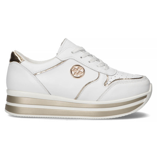 Leather Sneakers Filippo DP3682/22 WH white