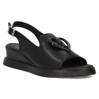 Leather sandals Filippo DS6069/25 BK black