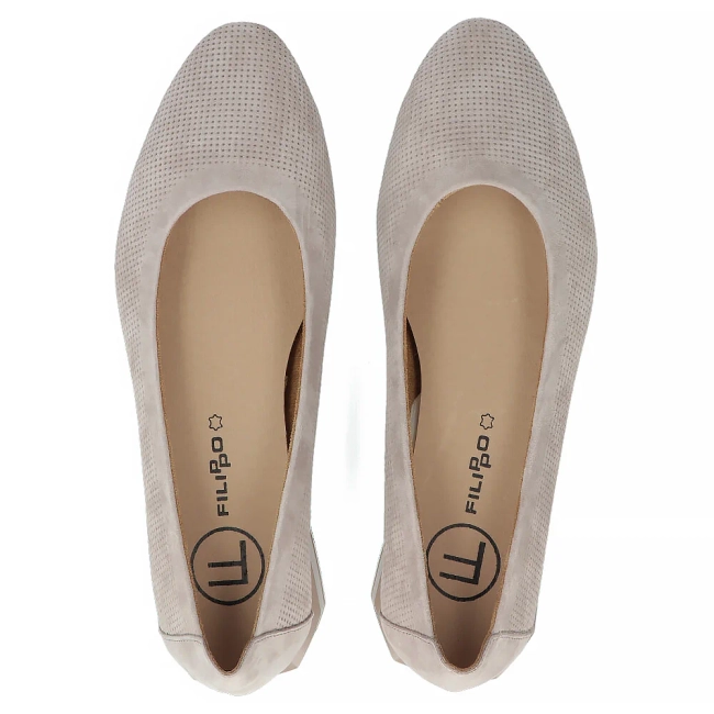 Leather shoes Filippo DP6789/25 BE beige