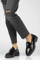 Leather shoes Filippo DP4710/23 BK black