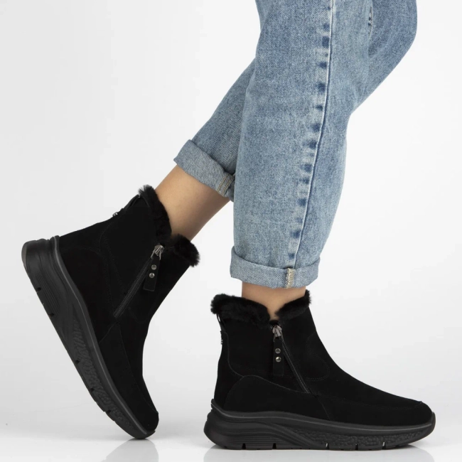 Leather ankle boots Filippo DBT7291/25 BK black