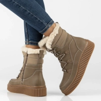 Leather platform ankle boots Filippo DBT7937/26 BE beige