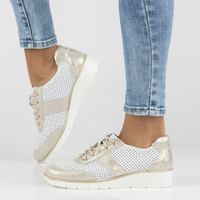 Leather shoes Filippo DP028/23 WH white