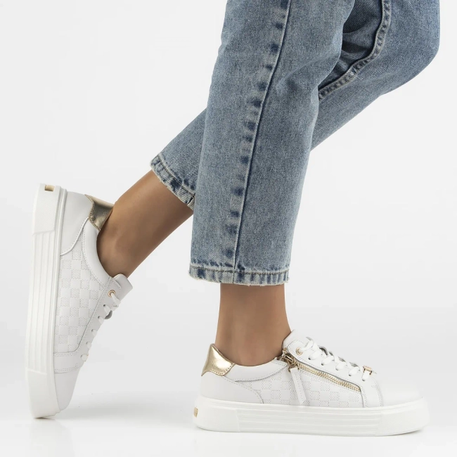 Leather shoes Filippo DP7493/25 WH white