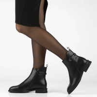 Leather ankle boots Filippo DBT7354/25 BK black