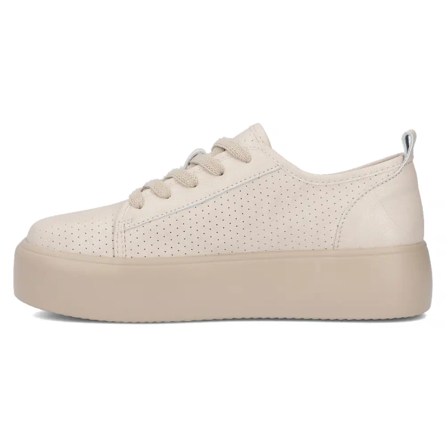 Leather sneakers Filippo DP6116/25 BE beige