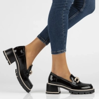 Leather shoes Filippo DP6191/24 BK BE black