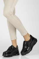 Skórzane Sneakersy Filippo DP2138/23 BK D czarne