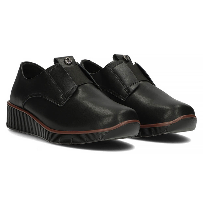 Leather shoes Filippo DP4137/22 BK black