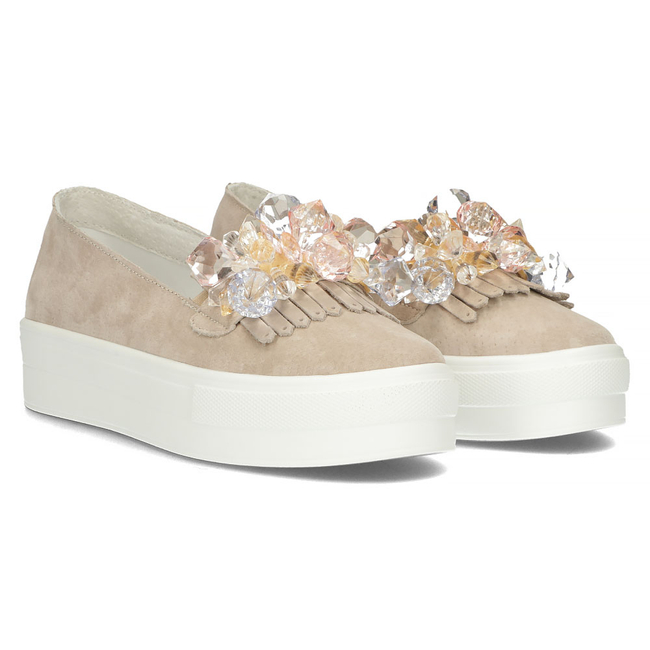 Leather shoes Filippo DP4520/23 BE beige