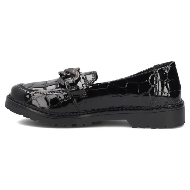 Skórzane półbuty Filippo DP8325/26 BK czarne