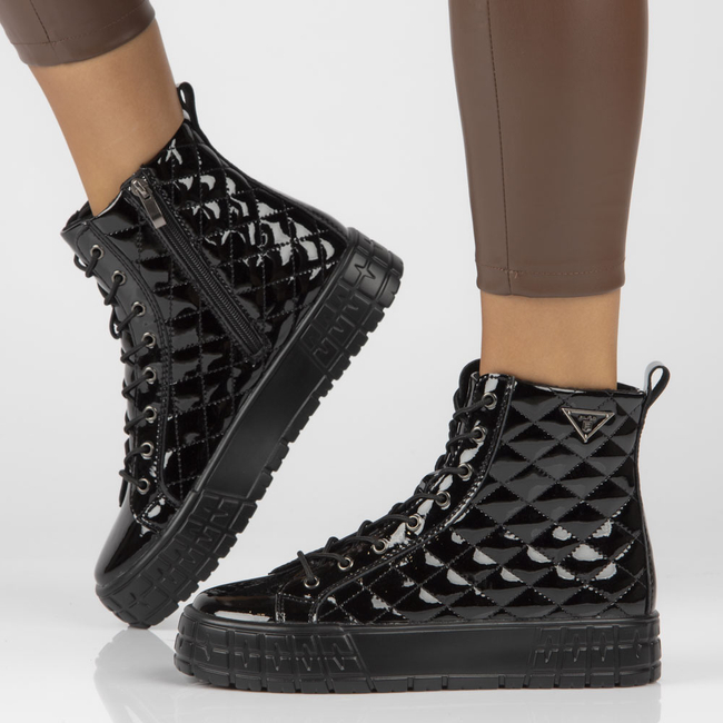 Skórzane trzewiki Filippo DBT3944/22 BK czarne