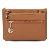 Red shoulderbag gold accent