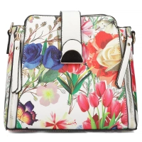 White handbag mila flora