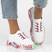 Leather shoes Filippo DP6698/25 WH FH white