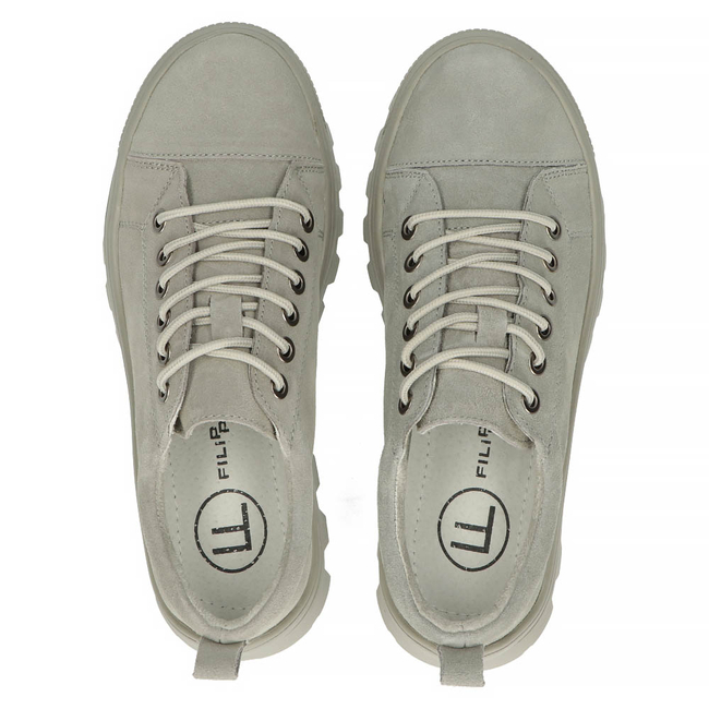 Leather shoes FILIPPO DP3522/22 GR grey