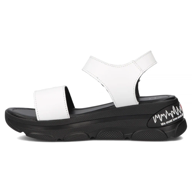 Leather sandals Filippo DS6978/25 WH white