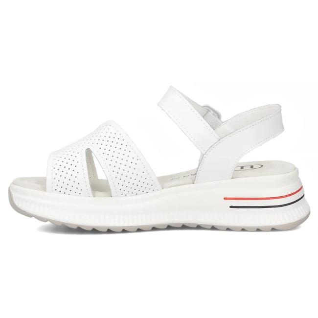 Leather sandals Filippo DS7021/25 WH white